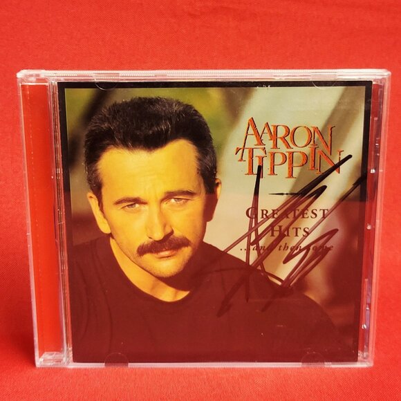 Aaron Tippin Greatest Hits and then one CD Signed 1997 - Picture 1 of 8